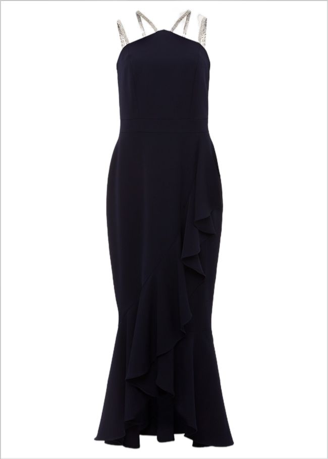  Chantal Navy Jewel Strap Maxi Dress Navy 221796351