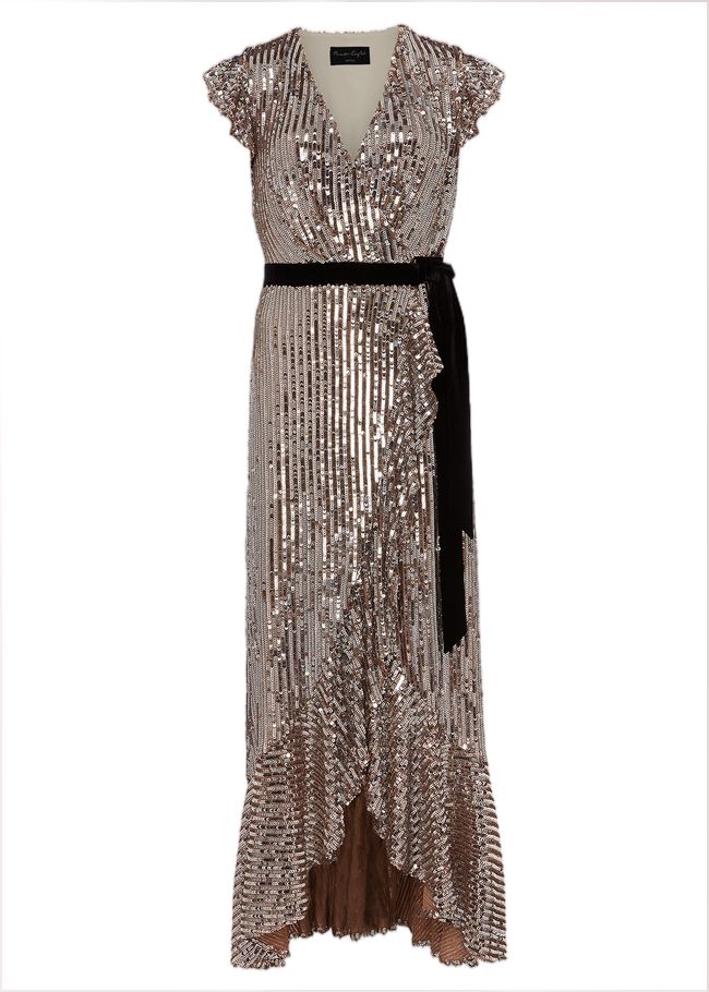  Petite Enja Sequin Maxi Dress Gold 221809060