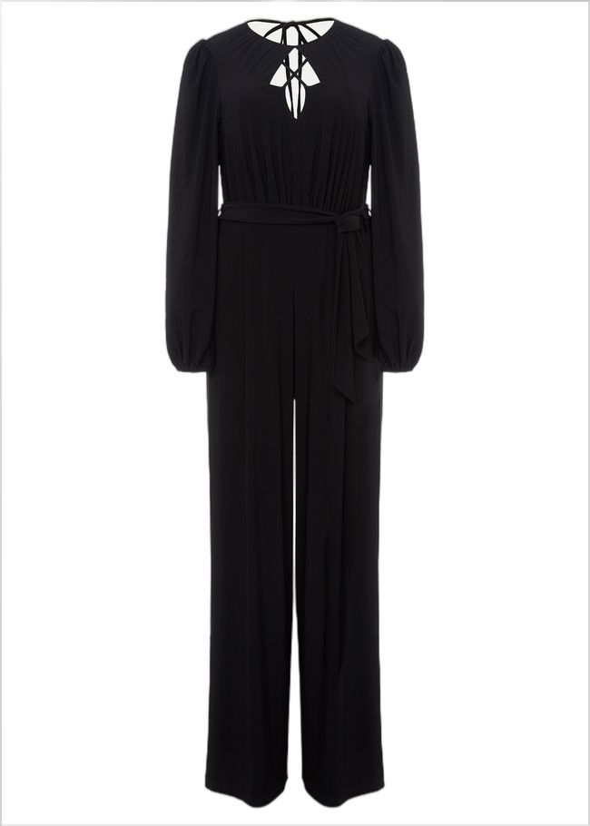  Janece Black Wide Leg Jumpsuit Black 221826050