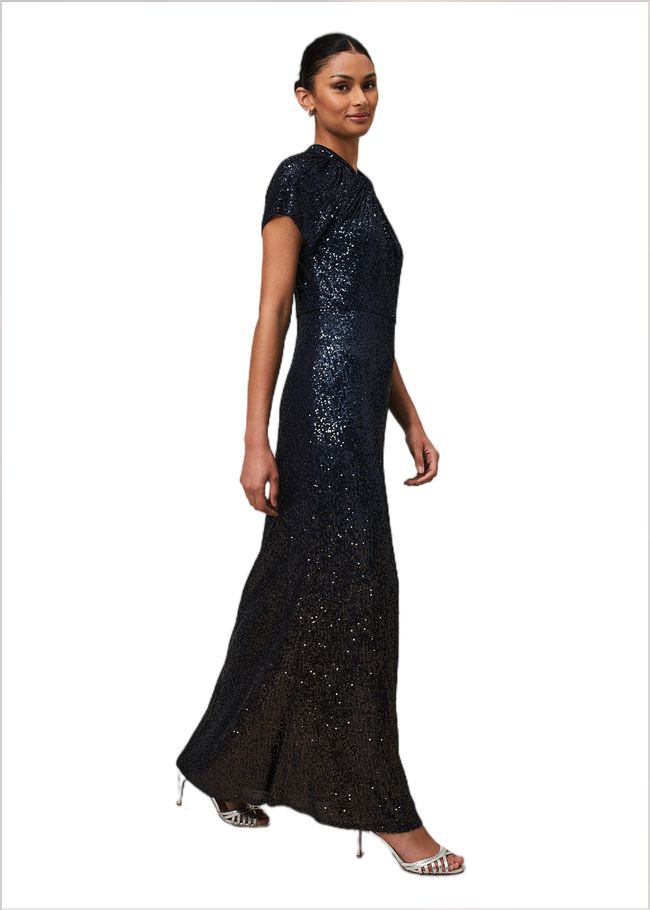  Kayla Sequin Ombre Maxi Dress Navy 221828351