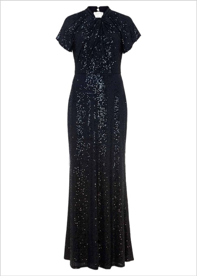  Kayla Sequin Ombre Maxi Dress Navy 221828351