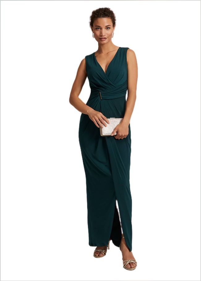  Christabel Dark Green Maxi Dress Dark Green 221835450