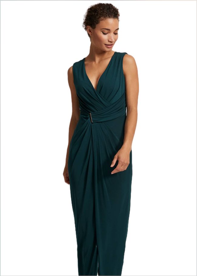  Christabel Dark Green Maxi Dress Dark Green 221835450