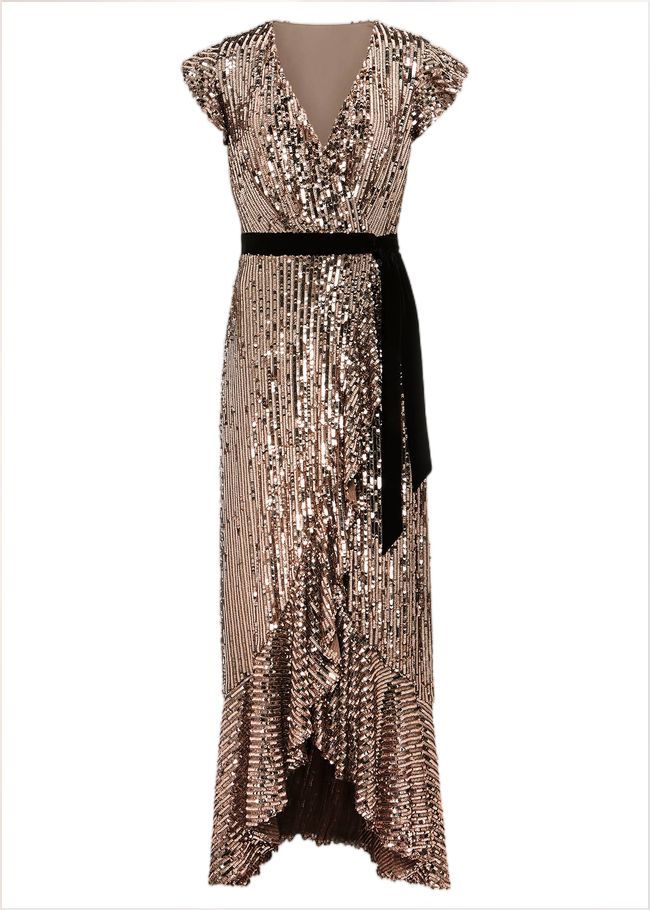  Enja Sequin Maxi Dress Rose Gold 221865413