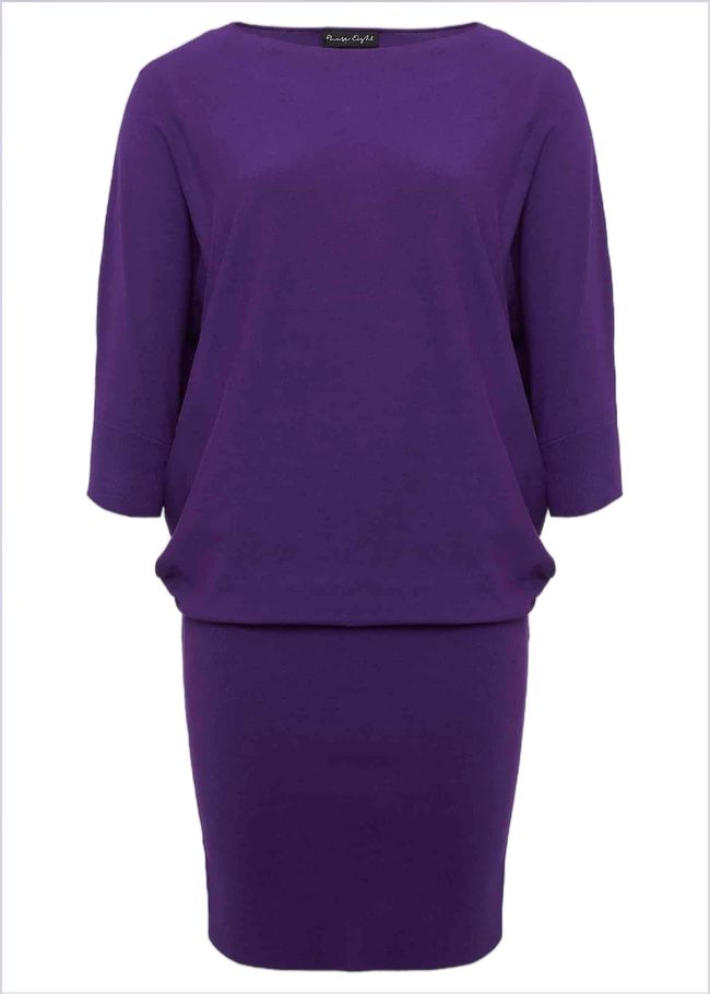  Becca Purple Batwing Mini Dress Purple 221879600