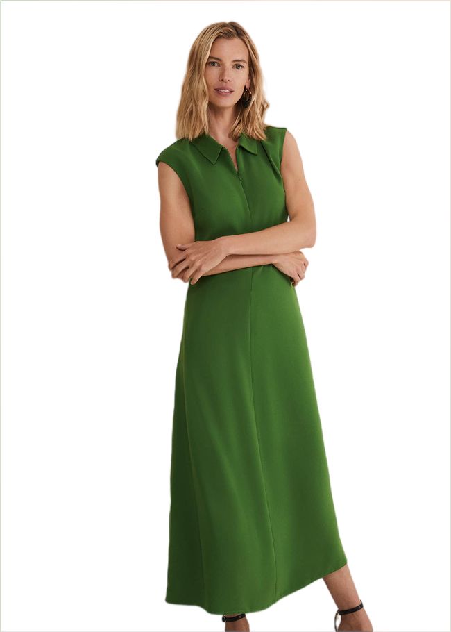  Janine Green Maxi Dress Green 221897693