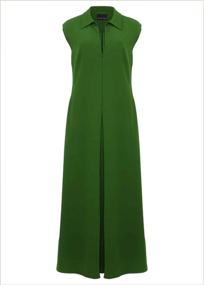  Janine Green Maxi Dress Green 221897693