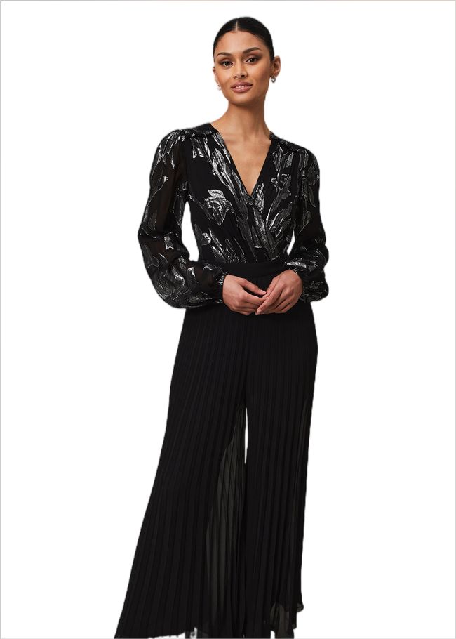  Althea Wide Leg Jumpsuit Black 221900050