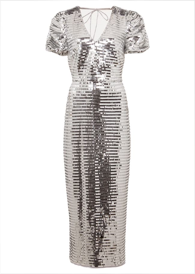  Novalie Silver Sequin Midaxi Dress Silver 221929065