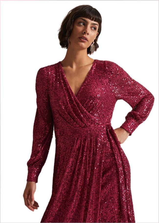  Amily Pink Sequin Maxi Dress Pink 221937300