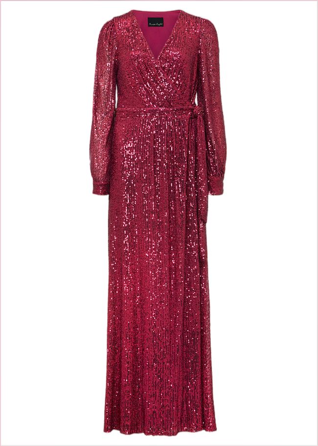  Amily Pink Sequin Maxi Dress Pink 221937300