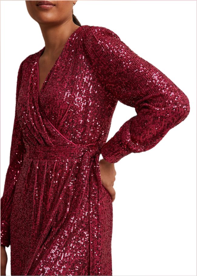  Petite Amily Pink Sequin Maxi Dress Pink 221938300