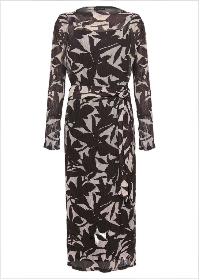  Yvonne Floral Midi Dress Black Multi 221948880