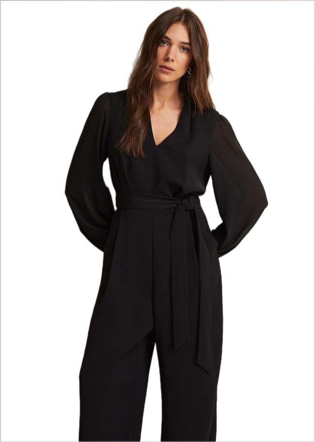  Audrey Black Wide Leg Jumpsuit Black 221962050