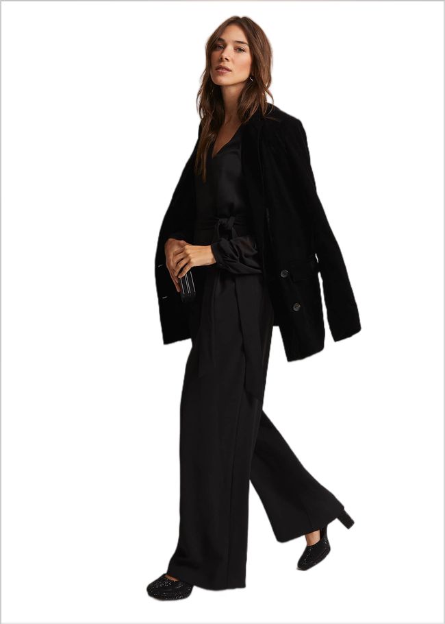  Audrey Black Wide Leg Jumpsuit Black 221962050