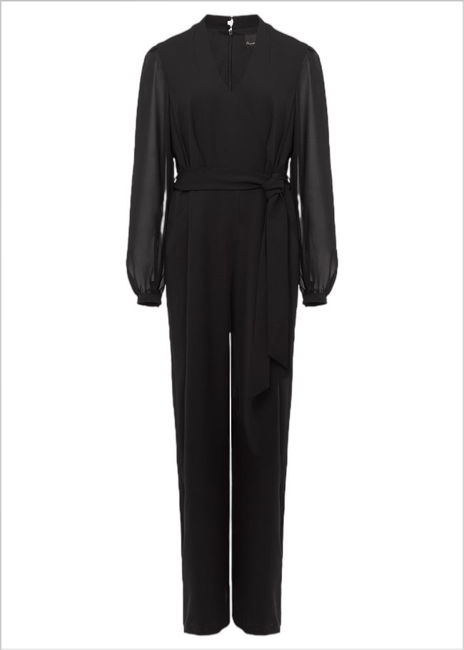  Audrey Black Wide Leg Jumpsuit Black 221962050