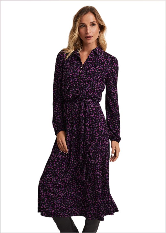  Loretta Floral Midi Dress Black/Multi 221986492