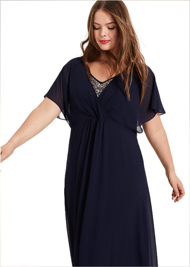  Albertina Maxi Dress Navy 230526351