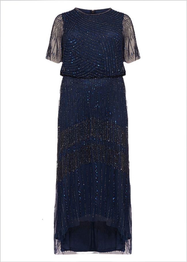  Evadine Beaded Maxi Dress Petrol 230596891