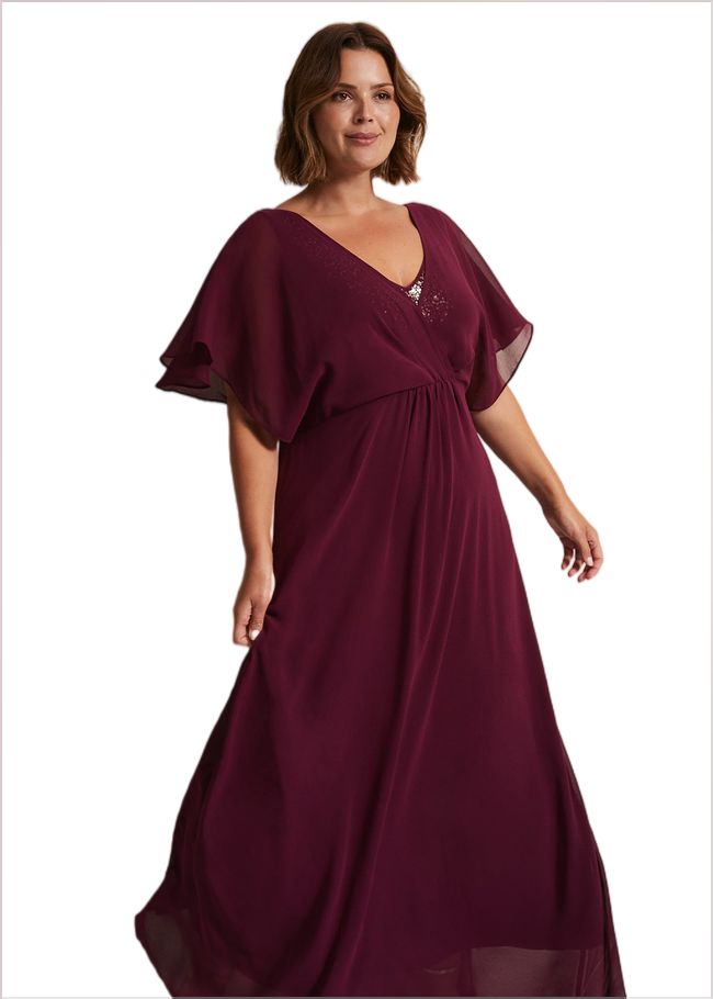  Albertina Sequin Maxi Dress Berry 230603720