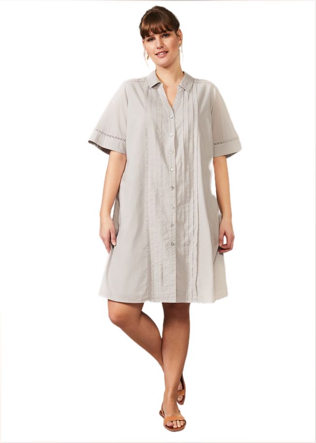  Mikayla Shirt Dress Grey 230662150