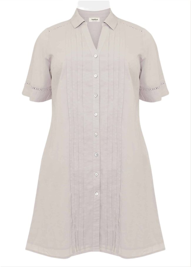  Mikayla Shirt Dress Grey 230662150