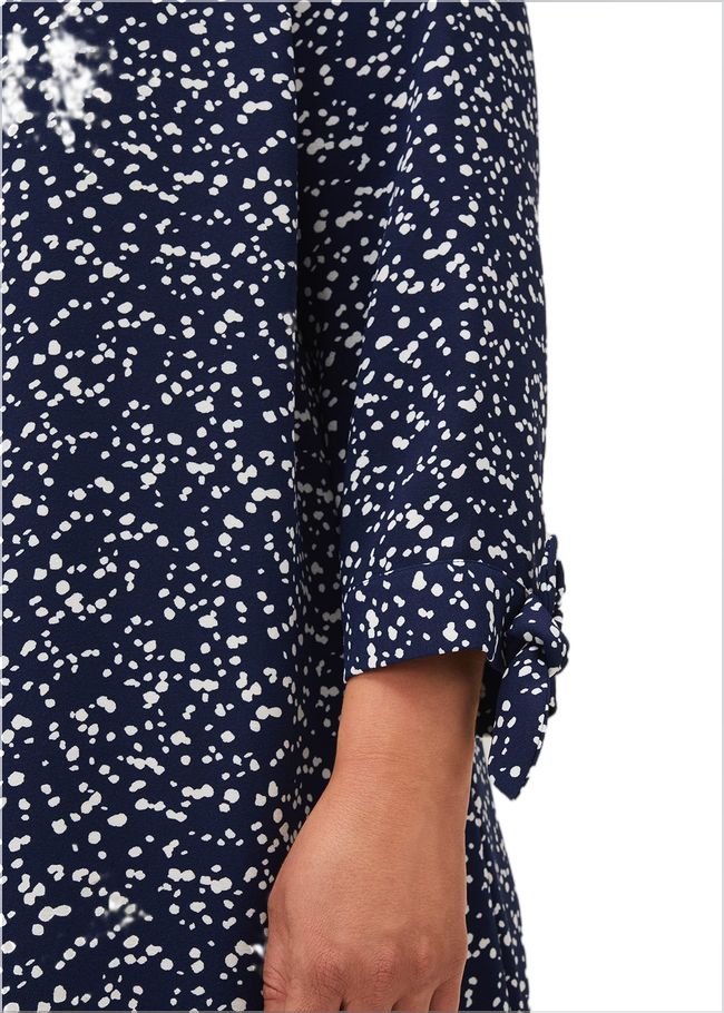  Abigail Spot Swing Dress Navy 230754351