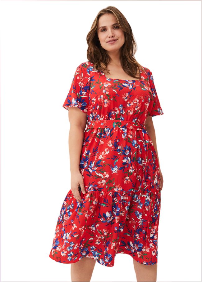  Mila Floral Dress Red Multi 230765464