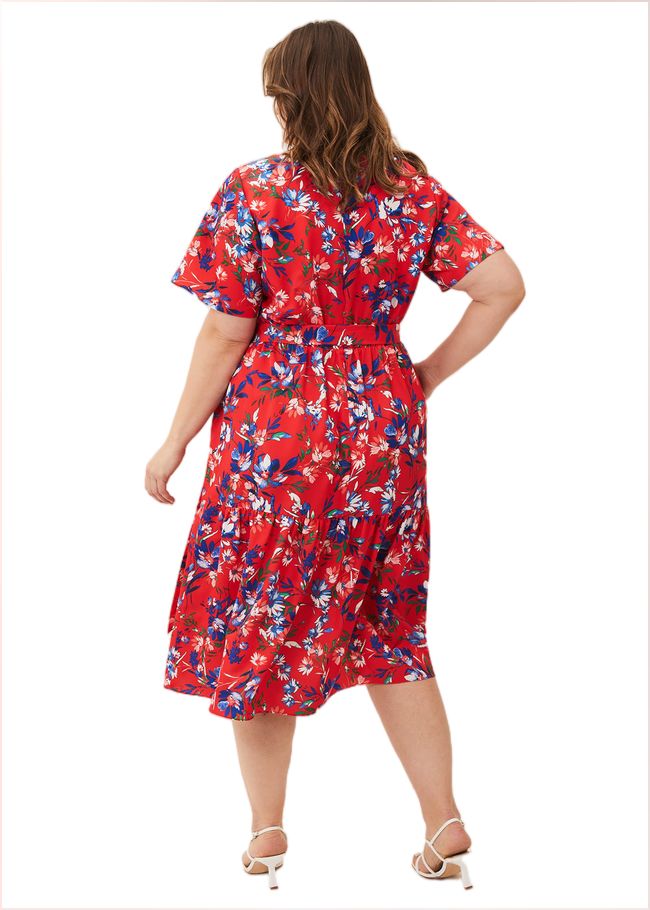  Mila Floral Dress Red Multi 230765464