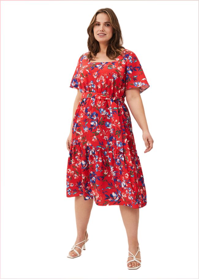  Mila Floral Dress Red Multi 230765464