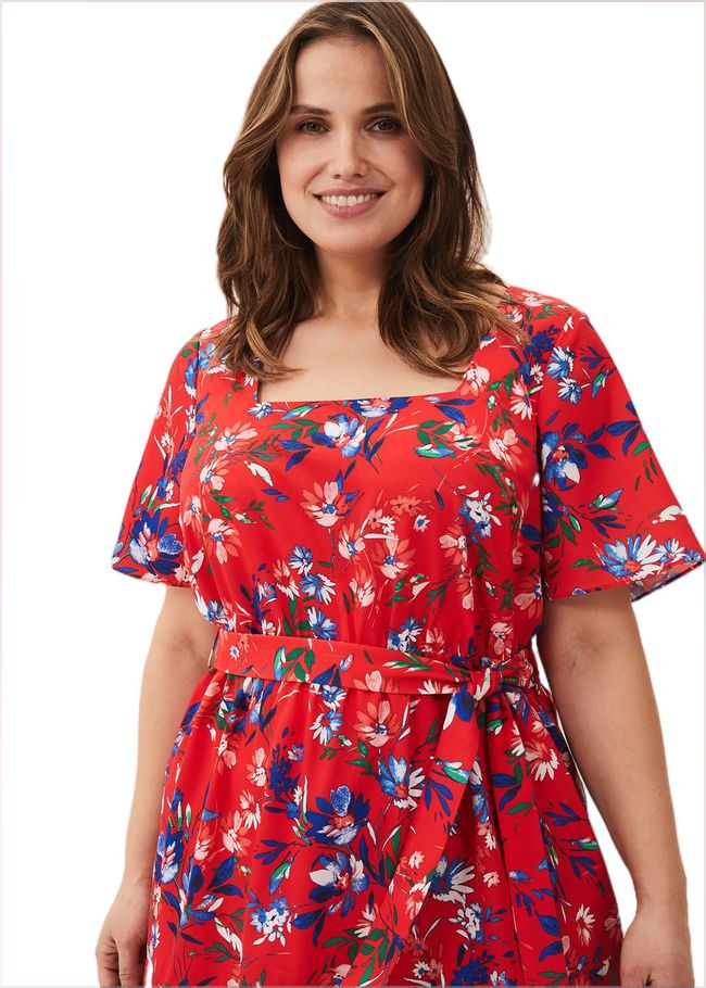  Mila Floral Dress Red Multi 230765464