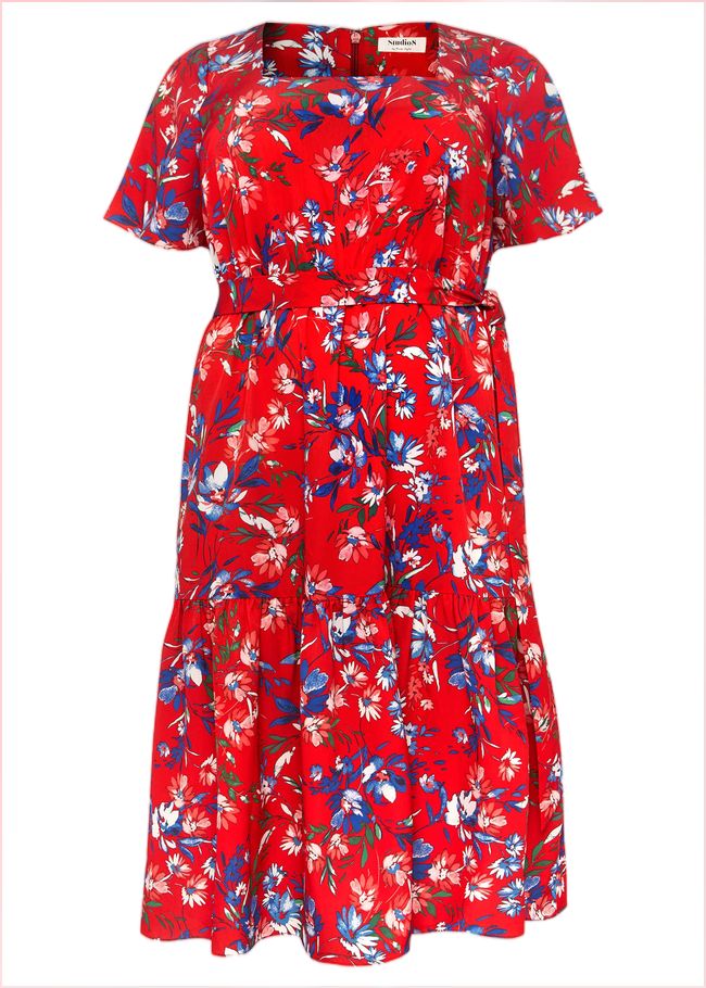  Mila Floral Dress Red Multi 230765464