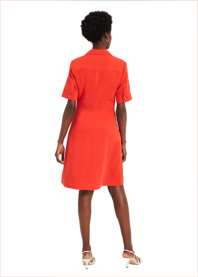  Athena Zip Dress Orange 240727650