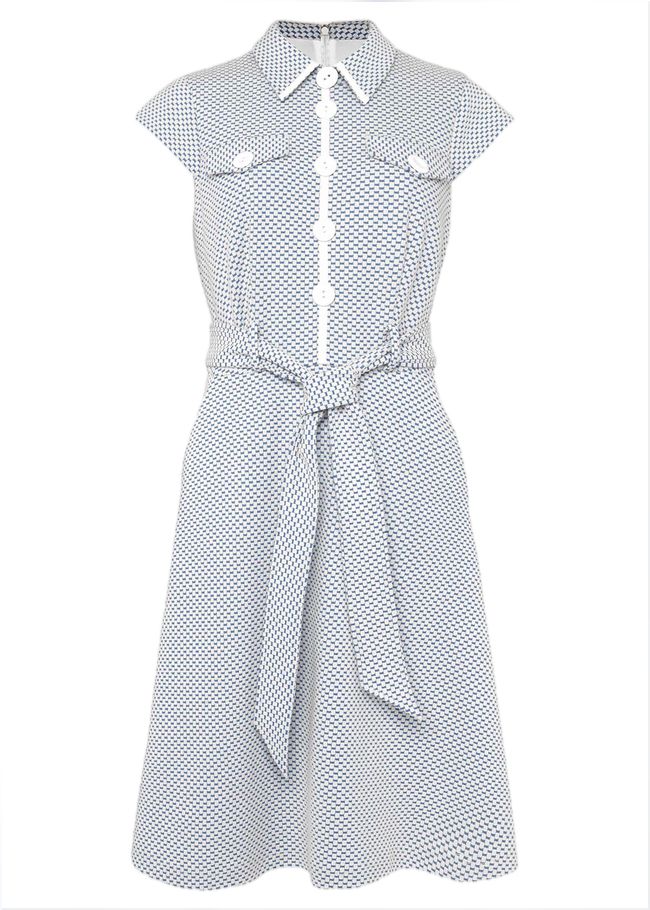  Issie Textured Check Dress Pale Blue 240731409