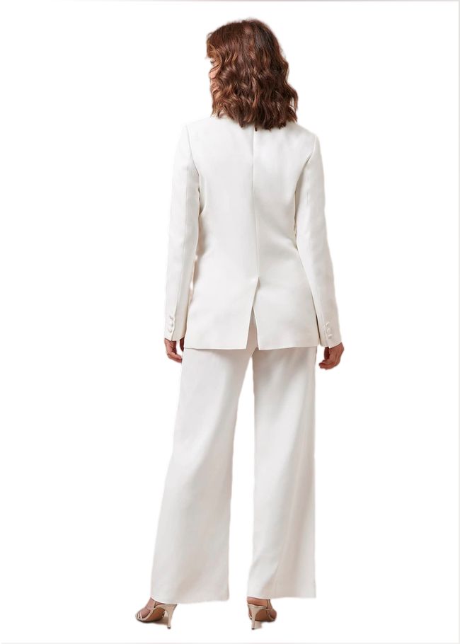  Beatriz White Satin Bridal Blazer Ivory 901124106